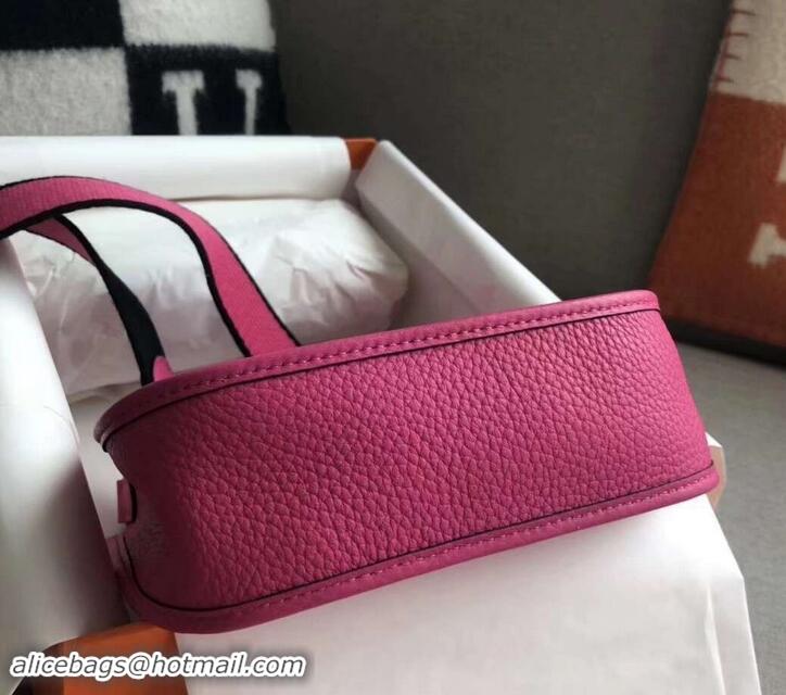 Best Product Hermes Evelyne Mini Bag in Original Togo Leather 423020 Fuchsia