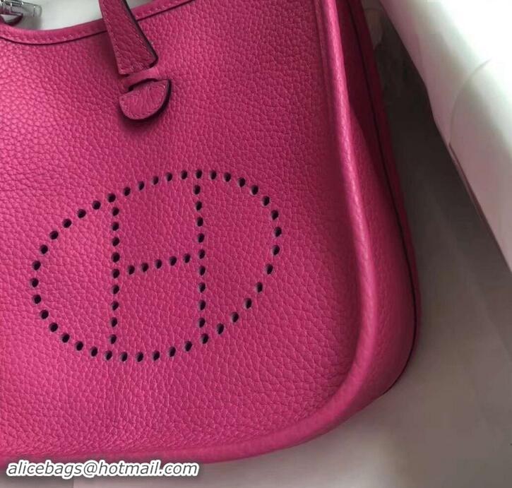 Best Product Hermes Evelyne Mini Bag in Original Togo Leather 423020 Fuchsia