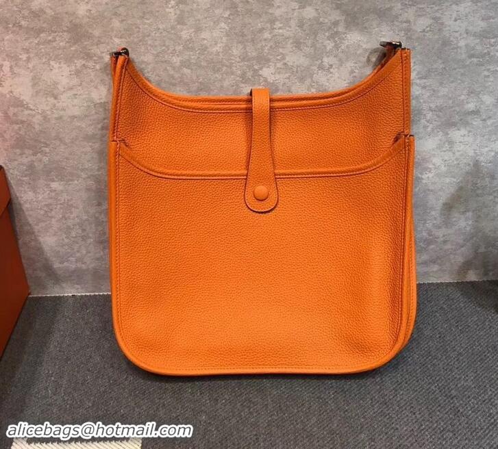 Unique Discount Hermes Evelyne III GM Bag in Original Togo Leather 423028 Orange