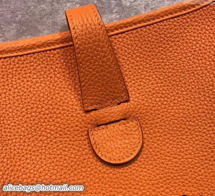 Unique Discount Hermes Evelyne III GM Bag in Original Togo Leather 423028 Orange