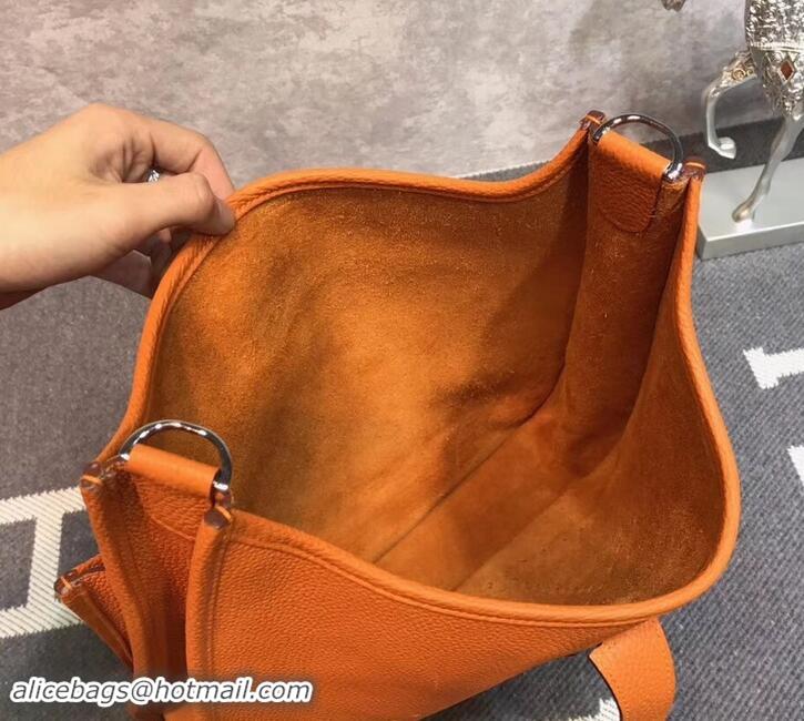 Unique Discount Hermes Evelyne III GM Bag in Original Togo Leather 423028 Orange