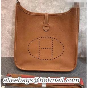 Top Grade Hermes Evelyne III GM Bag in Original Togo Leather 423028 Brown