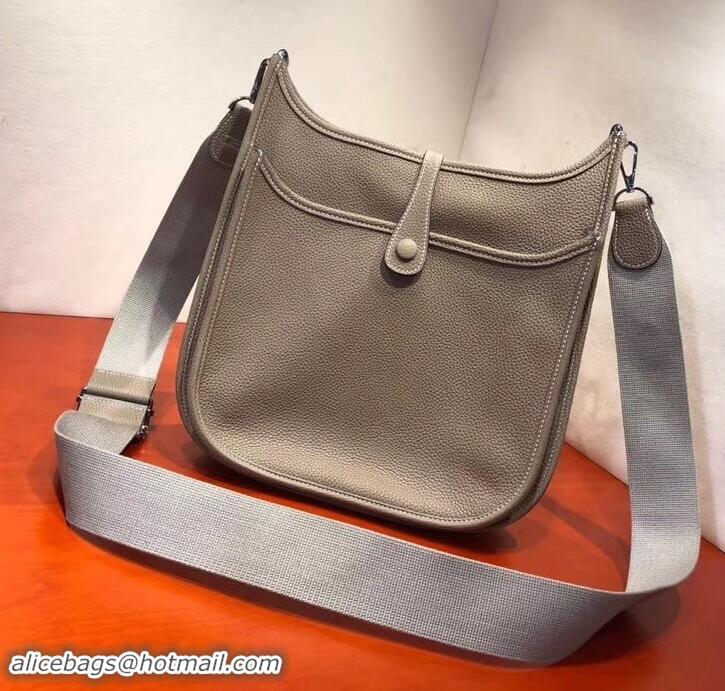 Best Price Hermes Evelyne III GM Bag in Original Togo Leather 423028 Light Gray