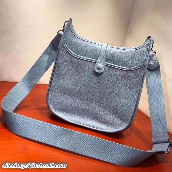 Discounts Hermes Evelyne III GM Bag in Original Togo Leather 423028 Baby Blue