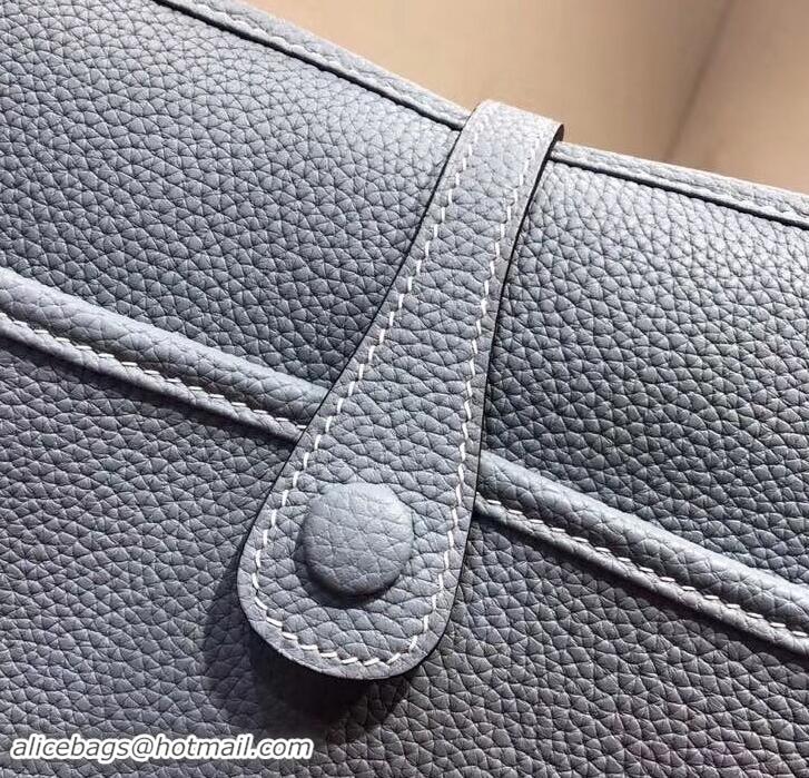 Discounts Hermes Evelyne III GM Bag in Original Togo Leather 423028 Baby Blue