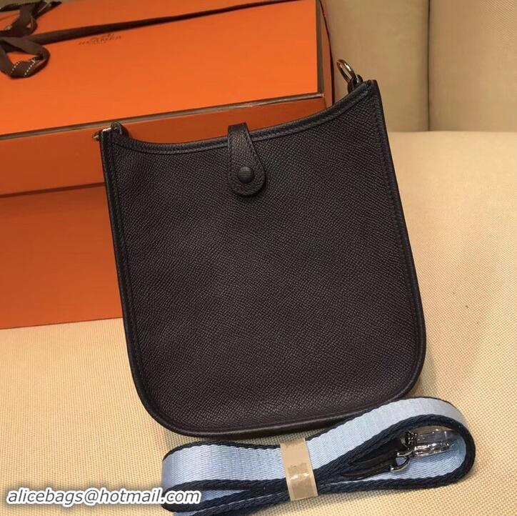 Best Quality Hermes Evelyne Mini Bag In Original Epsom Leather 423030 Black