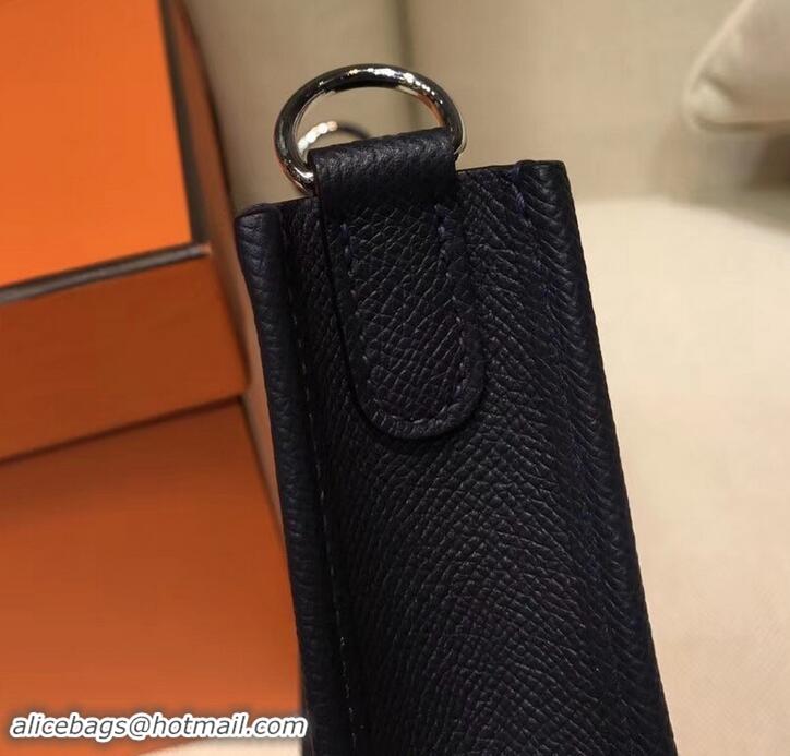 Best Quality Hermes Evelyne Mini Bag In Original Epsom Leather 423030 Black