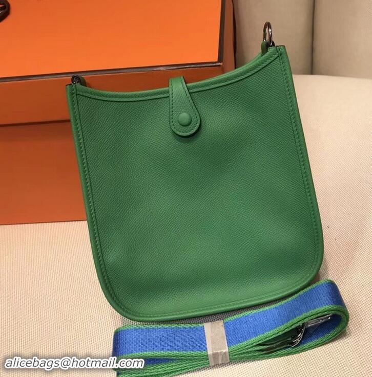 Luxury Hot Hermes Evelyne Mini Bag In Original Epsom Leather 423030 Green