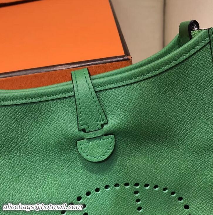 Luxury Hot Hermes Evelyne Mini Bag In Original Epsom Leather 423030 Green