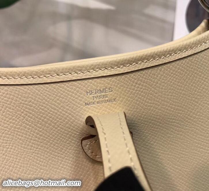 Discount Hermes Evelyne Mini Bag In Original Epsom Leather 423030 Creamy