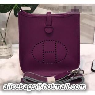 Fashion Hermes Evelyne Mini Bag In Original Epsom Leather 423030 Purple