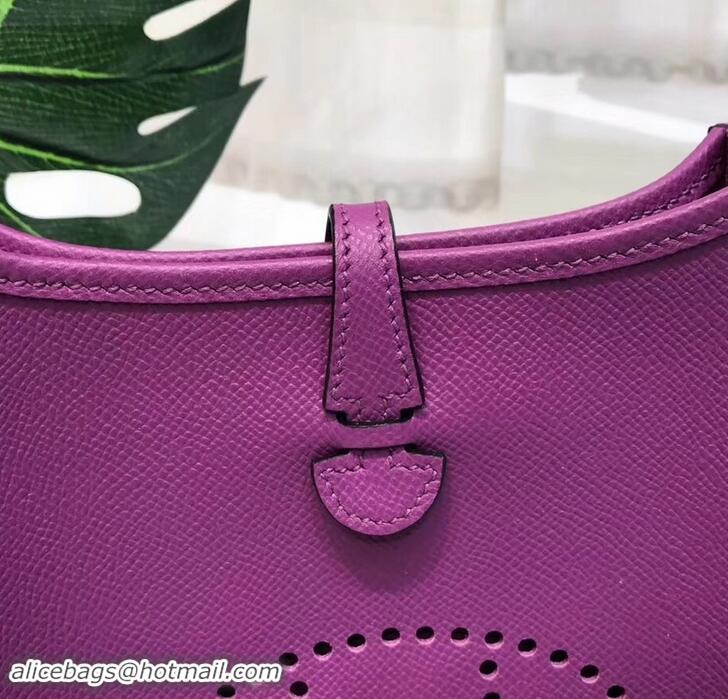 Fashion Hermes Evelyne Mini Bag In Original Epsom Leather 423030 Purple