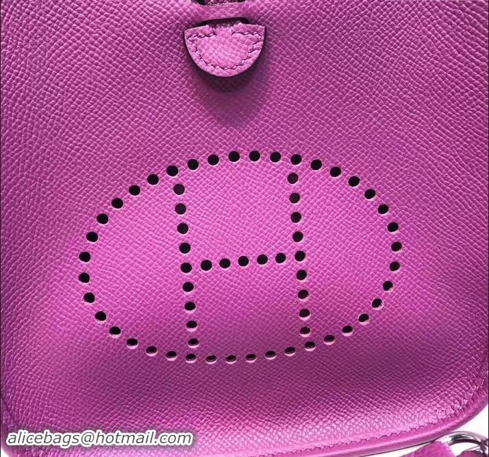 Fashion Hermes Evelyne Mini Bag In Original Epsom Leather 423030 Purple