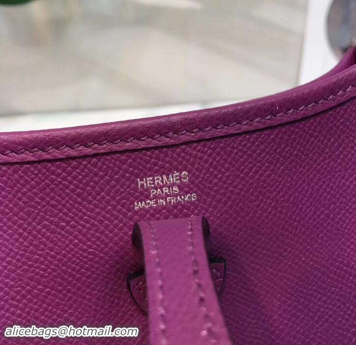 Fashion Hermes Evelyne Mini Bag In Original Epsom Leather 423030 Purple