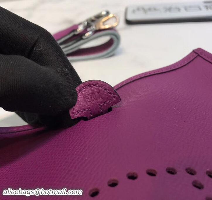 Fashion Hermes Evelyne Mini Bag In Original Epsom Leather 423030 Purple