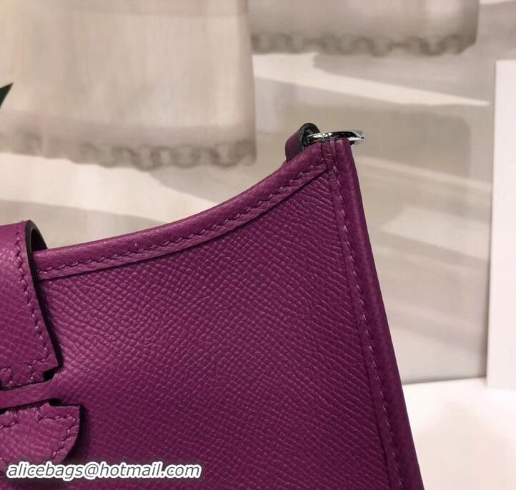 Fashion Hermes Evelyne Mini Bag In Original Epsom Leather 423030 Purple