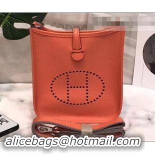 Perfect Hermes Evelyne Mini Bag In Original Epsom Leather 423030 Lobster Pink