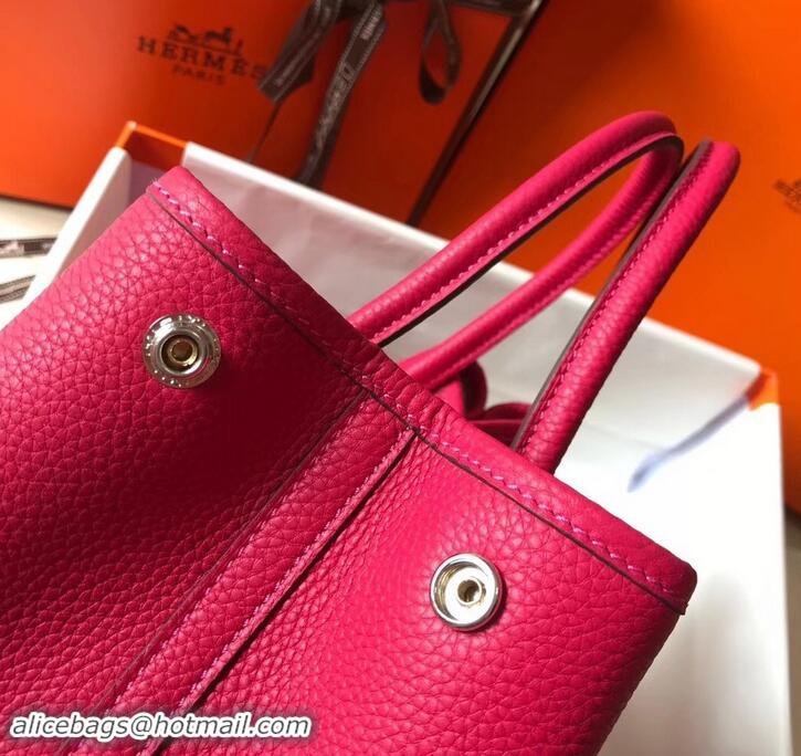 Super Quality Hermes Calfskin Garden Party 30cm Bag 425011 Fuchsia