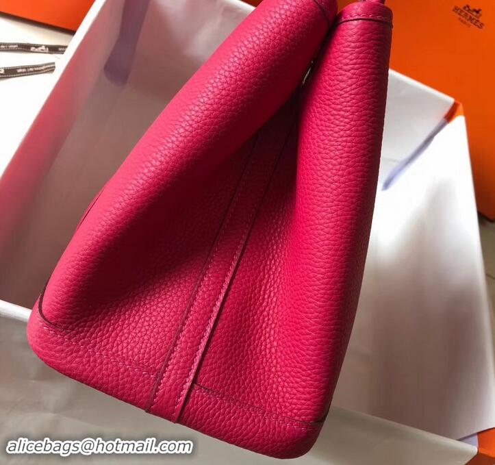 Super Quality Hermes Calfskin Garden Party 30cm Bag 425011 Fuchsia