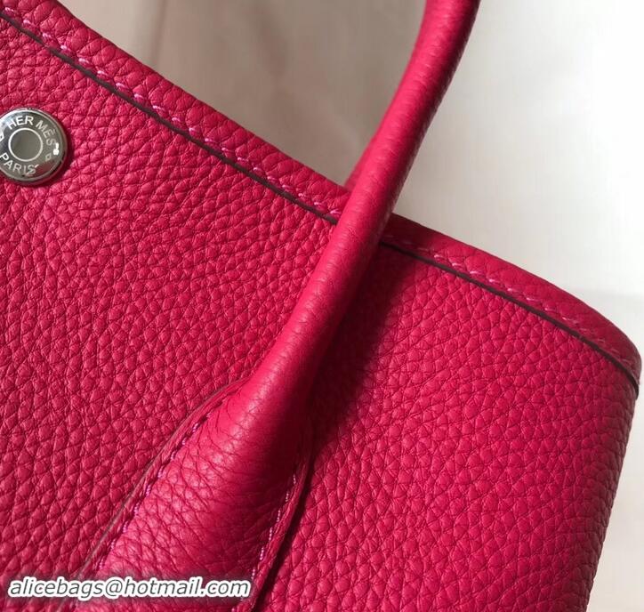 Super Quality Hermes Calfskin Garden Party 30cm Bag 425011 Fuchsia