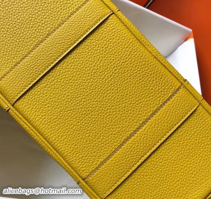 Imitation Hermes Calfskin Garden Party 30cm Bag 425011 Yellow