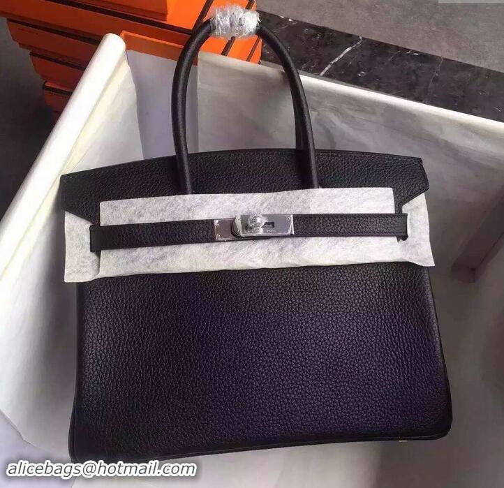  Best Product Hermes Birkin 30/35 Bag In Original togo Leather With Gold/Silver Hardware 425018 Black