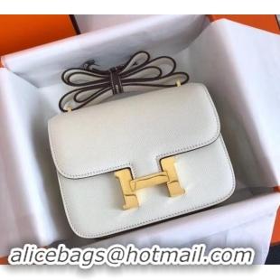 Popular Style Hermes Constance MM Bag in Epsom Leather White with Gold Hardware H42611