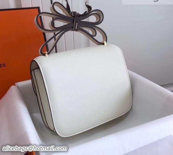 Popular Style Hermes Constance MM Bag in Epsom Leather White with Gold Hardware H42611