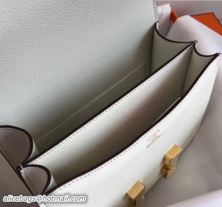 Popular Style Hermes Constance MM Bag in Epsom Leather White with Gold Hardware H42611