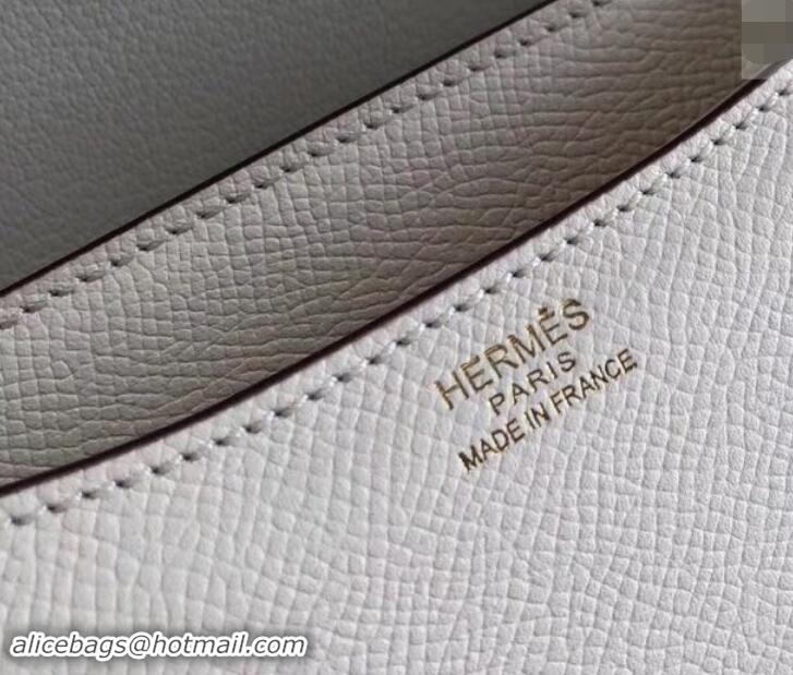 Popular Style Hermes Constance MM Bag in Epsom Leather White with Gold Hardware H42611