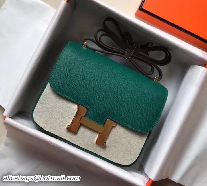 Trendy Design Hermes Constance MM Bag in Epsom Leather Peacock Green with Gold Hardware H42611