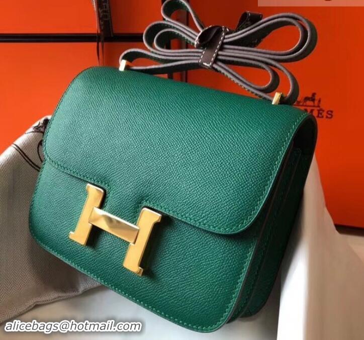 Trendy Design Hermes Constance MM Bag in Epsom Leather Peacock Green with Gold Hardware H42611