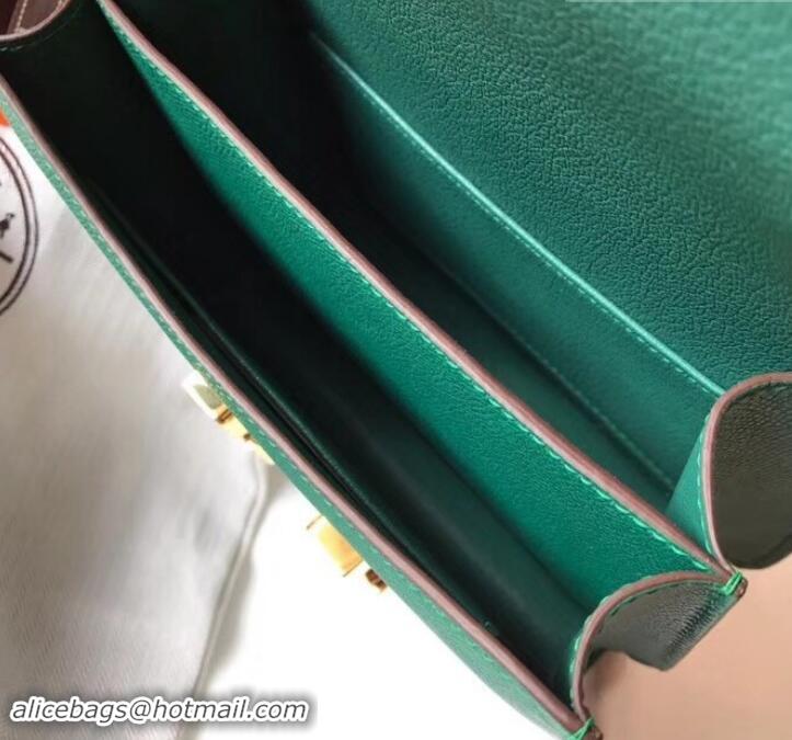 Trendy Design Hermes Constance MM Bag in Epsom Leather Peacock Green with Gold Hardware H42611