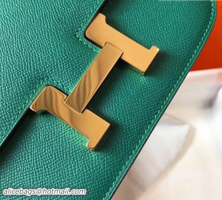 Trendy Design Hermes Constance MM Bag in Epsom Leather Peacock Green with Gold Hardware H42611