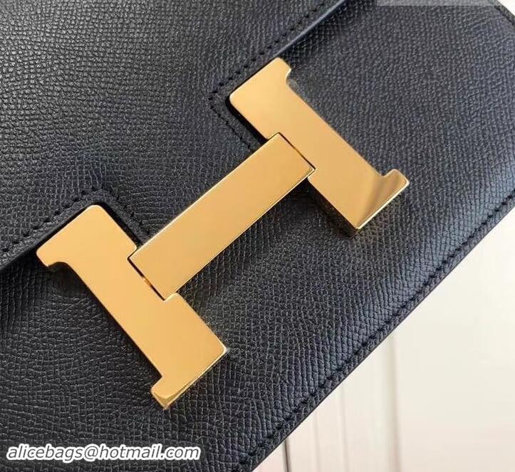 Discount Hermes Constance MM Bag in Epsom Leather Black with Gold Hardware H42611