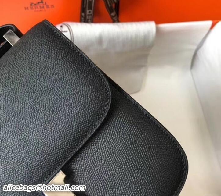 Best Quality Hermes Constance MM Bag in Epsom Leather Black with Silver Hardware H42611