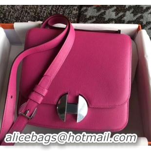 Luxury Hermes 2002 - 26 Bag Fuchsia In Evercolor Calfskin With Adjustable Strap H42620