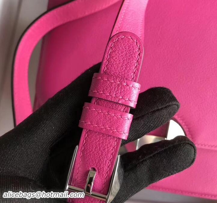 Luxury Hermes 2002 - 26 Bag Fuchsia In Evercolor Calfskin With Adjustable Strap H42620