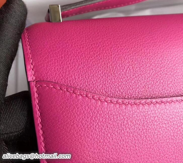 Luxury Hermes 2002 - 26 Bag Fuchsia In Evercolor Calfskin With Adjustable Strap H42620