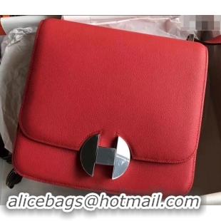 Top Quality Hermes 2002 - 26 Bag Red In Evercolor Calfskin With Adjustable Strap H42620