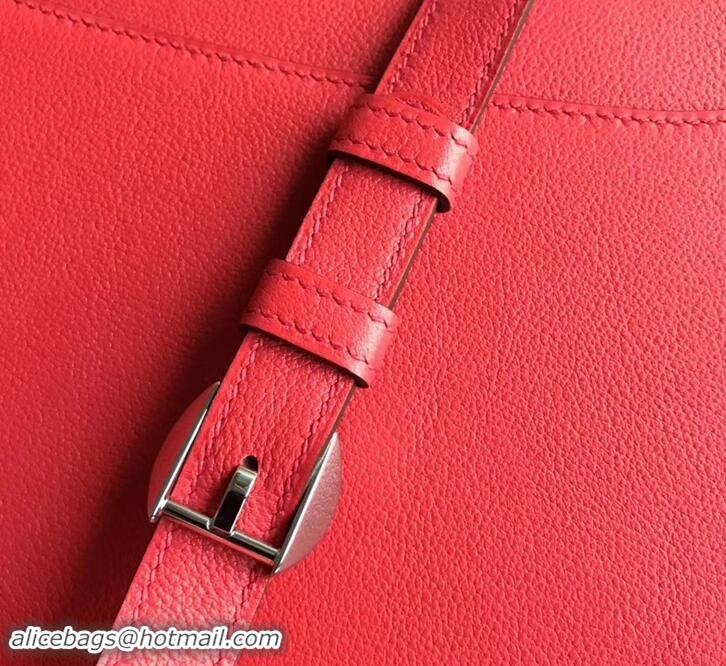 Top Quality Hermes 2002 - 26 Bag Red In Evercolor Calfskin With Adjustable Strap H42620