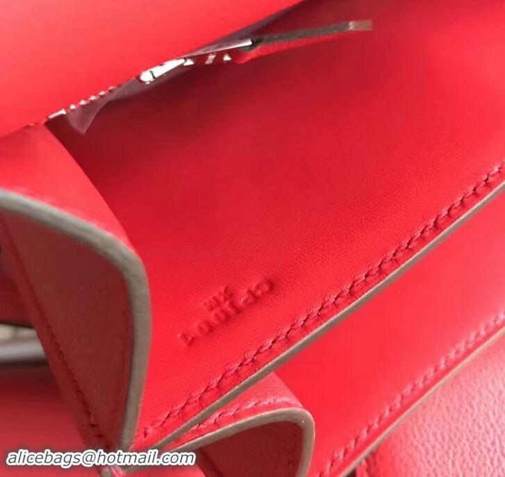 Top Quality Hermes 2002 - 26 Bag Red In Evercolor Calfskin With Adjustable Strap H42620