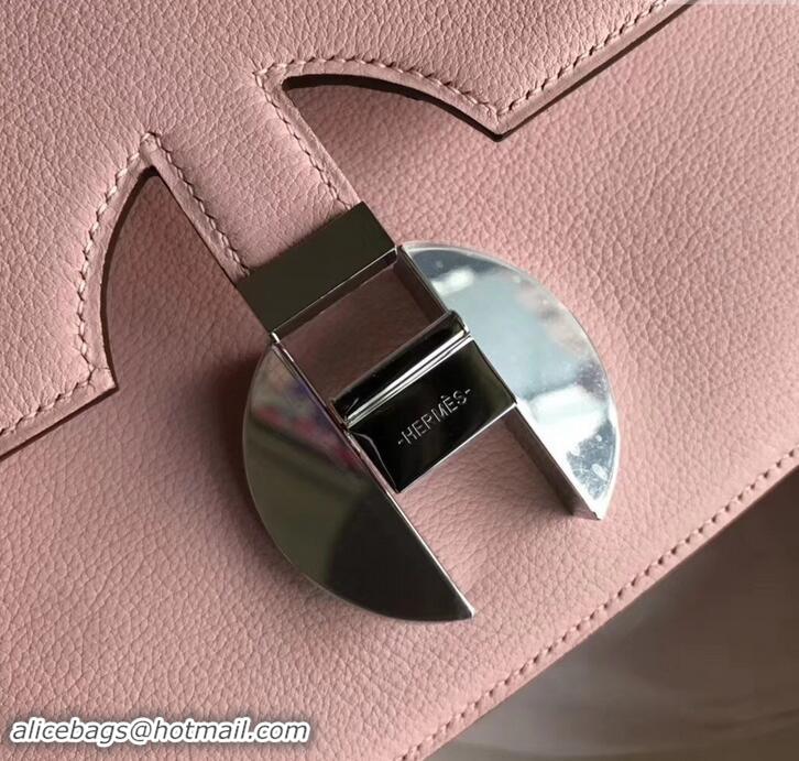 Luxury Hermes 2002 - 26 Bag Pink In Evercolor Calfskin With Adjustable Strap H42620