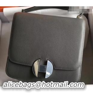 Classic Hot Hermes 2002 - 26 Bag Dark Gray In Evercolor Calfskin With Adjustable Strap H42620