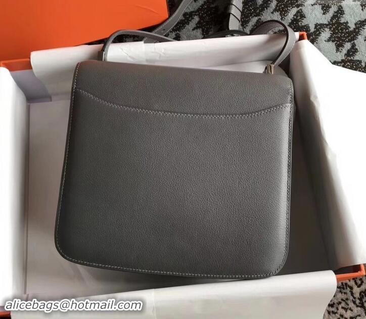 Classic Hot Hermes 2002 - 26 Bag Dark Gray In Evercolor Calfskin With Adjustable Strap H42620