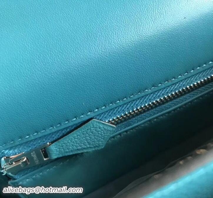 New Product Hermes 2002 - 26 Bag Denim Blue In Evercolor Calfskin With Adjustable Strap H42620