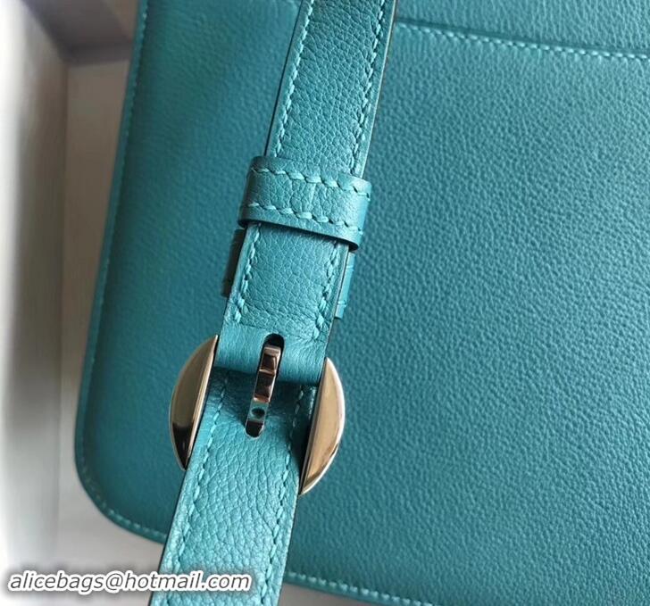 New Product Hermes 2002 - 26 Bag Denim Blue In Evercolor Calfskin With Adjustable Strap H42620