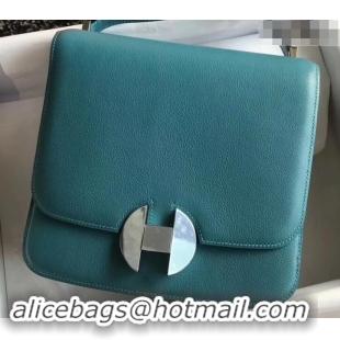 New Product Hermes 2002 - 26 Bag Denim Blue In Evercolor Calfskin With Adjustable Strap H42620