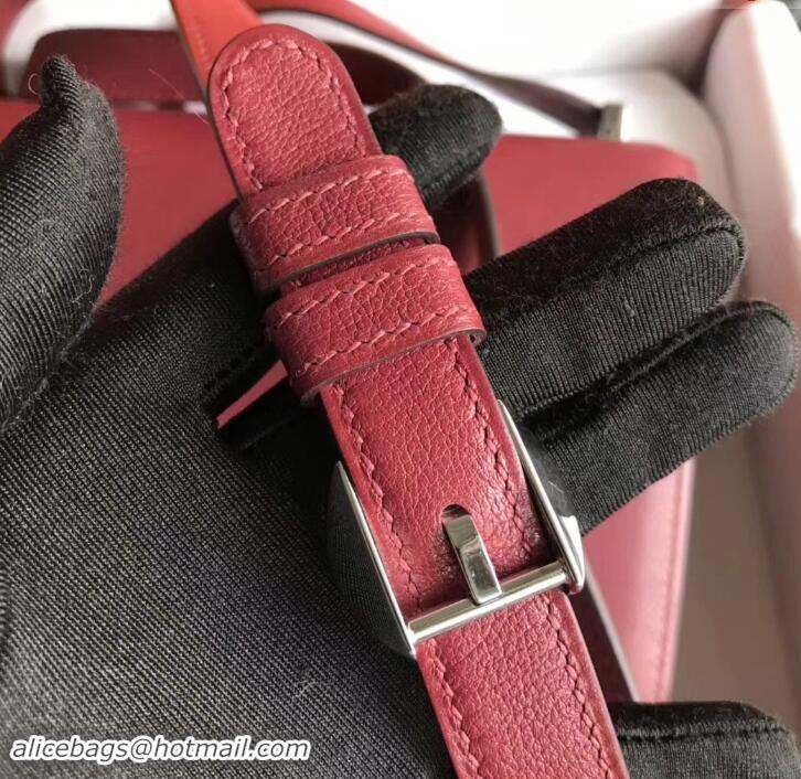 Top Quality Hermes 2002 - 26 Bag Burgundy In Evercolor Calfskin With Adjustable Strap H42620