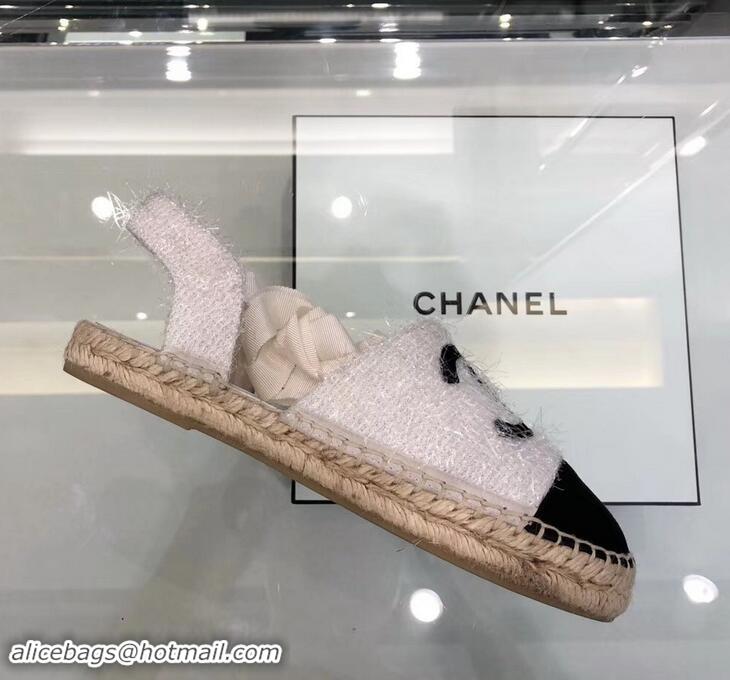 Top Quality Chanel Lace-ups Espadrilles G41732 Tweed 2019